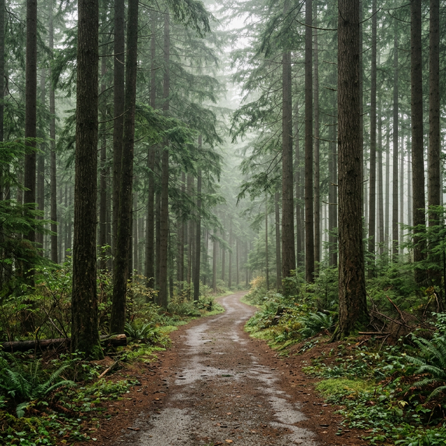 Forest path – mindful and intentional